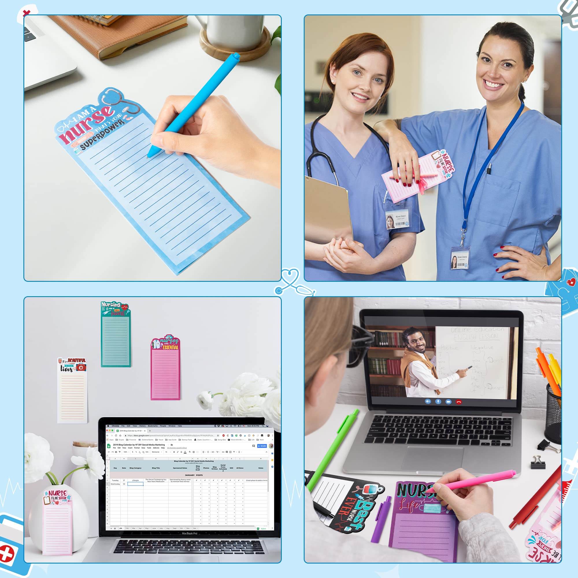 医療好き●新品　メモ帳ベティ看護婦さんブルー 医療好き○新品メモ帳ベティ看護婦さんブルー